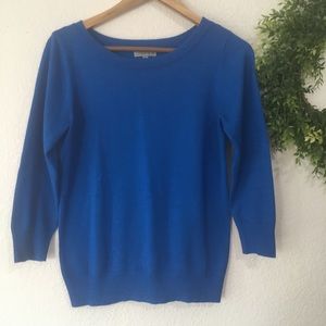“Winter Clearance” Joseph A Blue Crew Neck Sweater